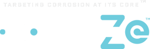 Corr-Ze Logo and Tag Line with TM-WHITE